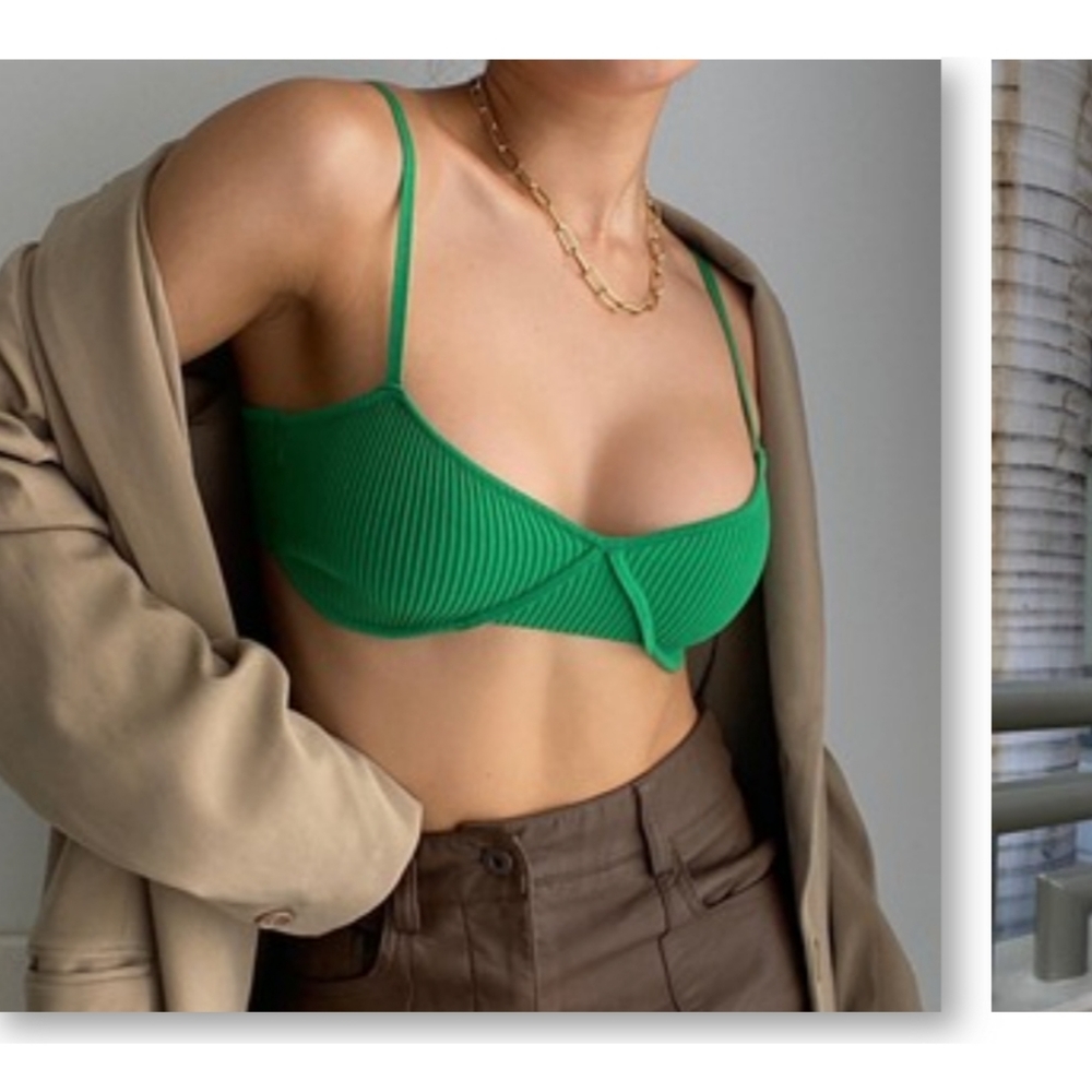 Ribbed bralette - Picture 2 of 6